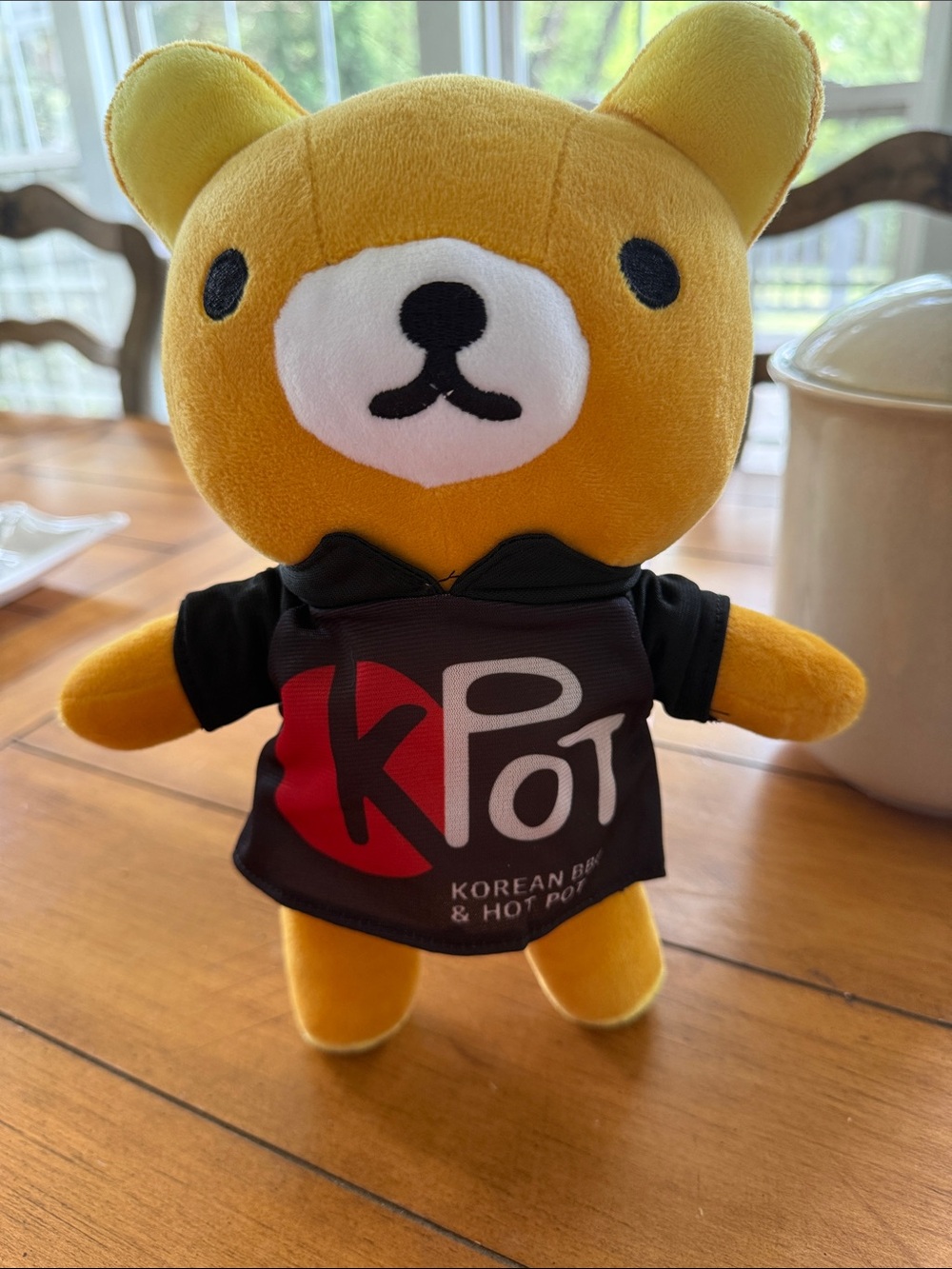 Yellow Bear Plush with KPot Logo Tee